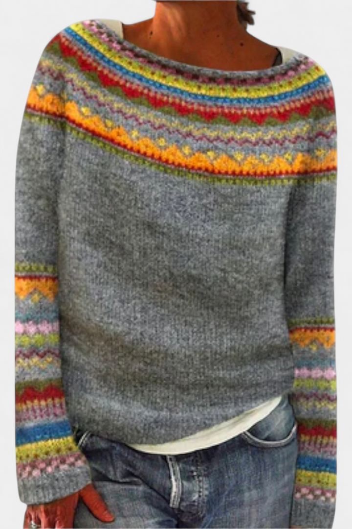 Jersey Jolessa avec Motif Nordique