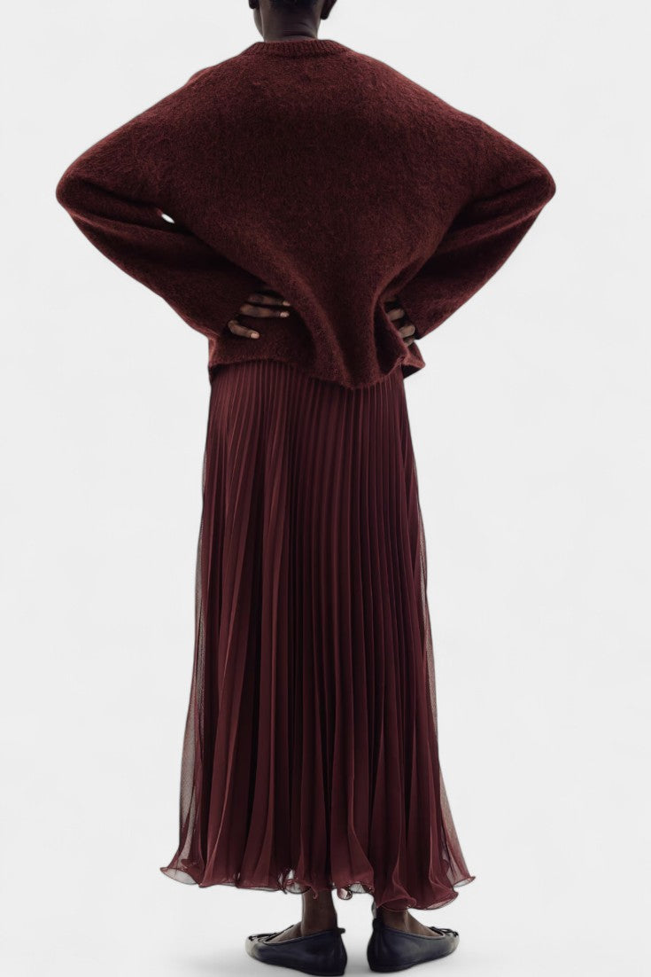 Gia Ensemble Oversized de Pull et Jupe Midi