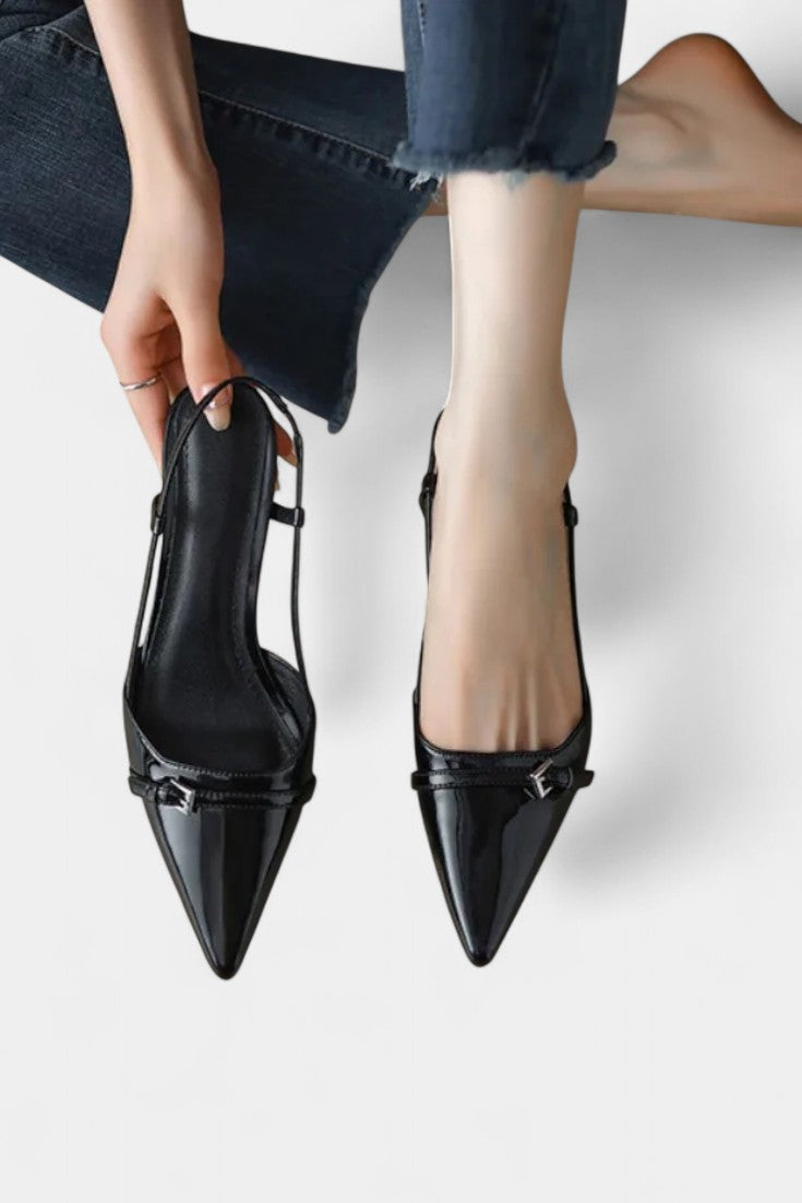 Tiana Mary Janes Slingback à Bout Aigu