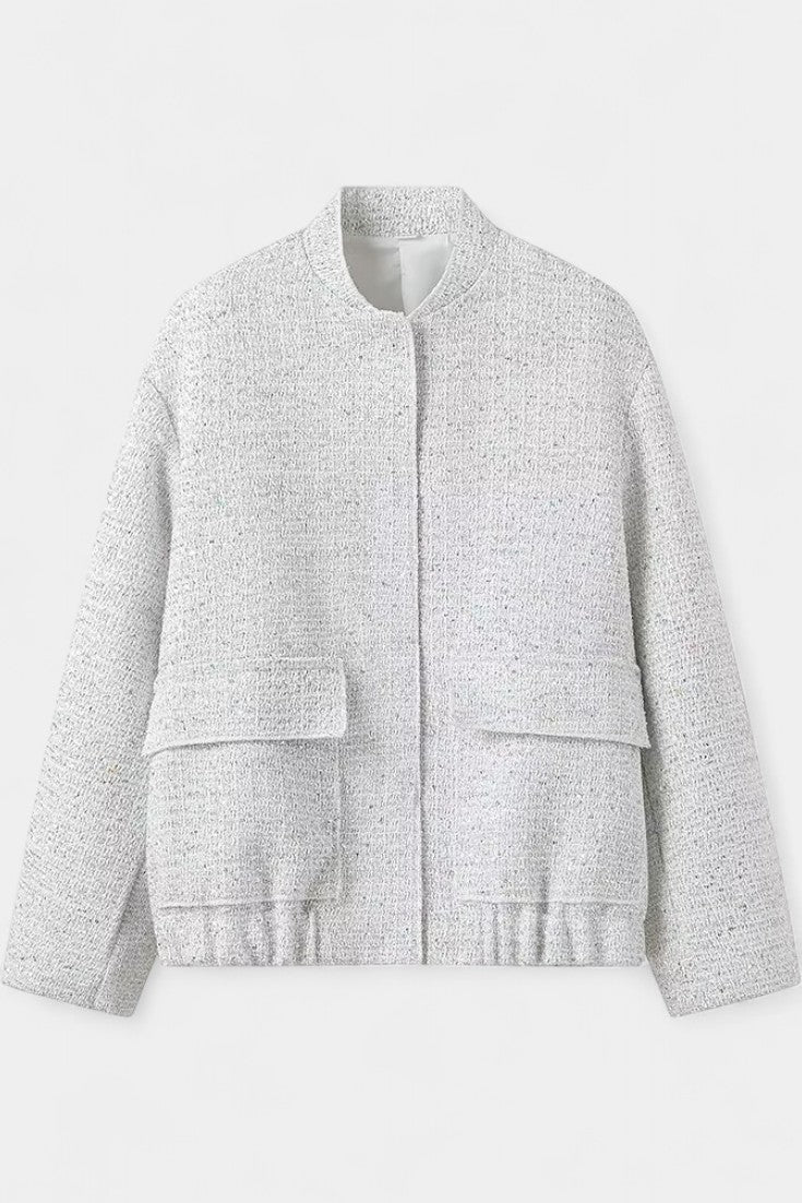 Alvera Veste Texturée d'Hiver avec Poches