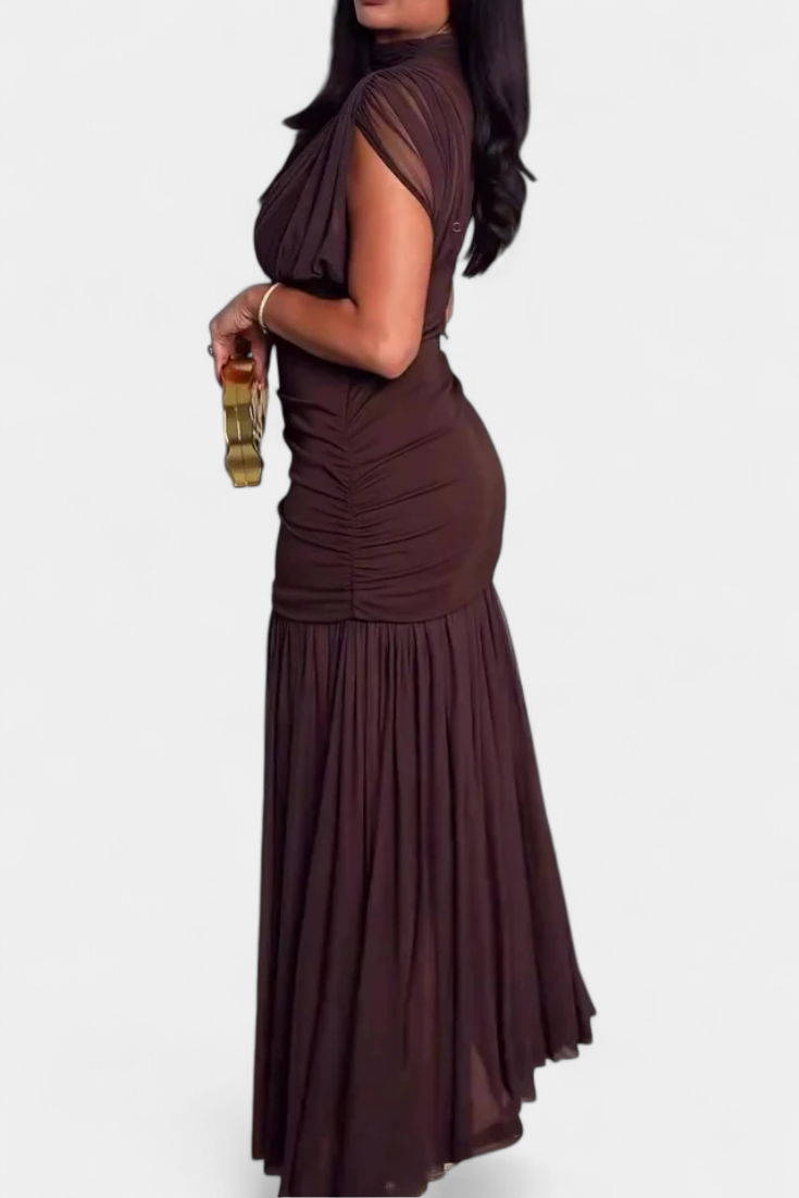Robe Bodycon Noelia en Maille Plissée