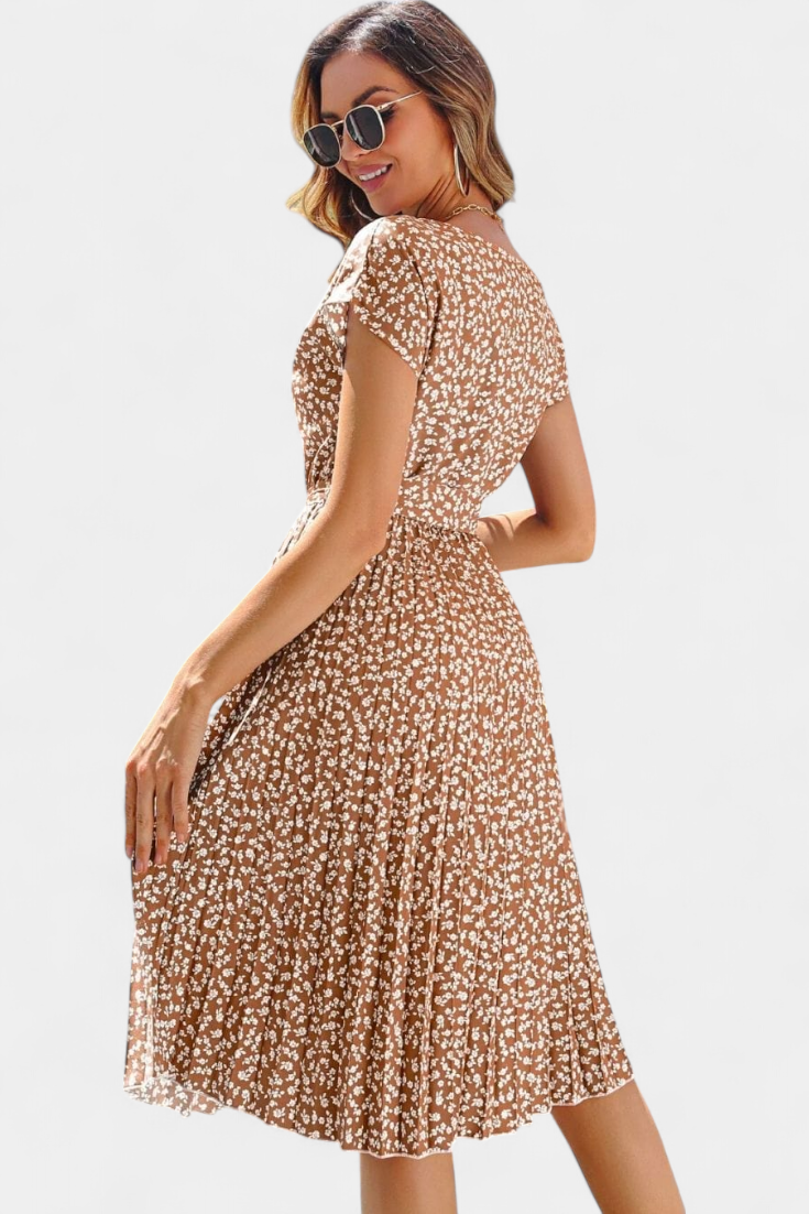 Robe Midi Florale Galilea d'Inspiration Champêtre