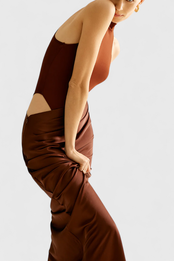 Robe Maxi Mafalda avec Style Débardeur et Silhouette Élancée