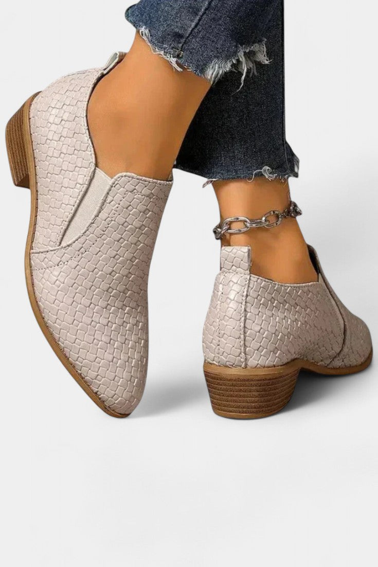 Evran Chaussures à Talon Orthopédique avec Talon Stable