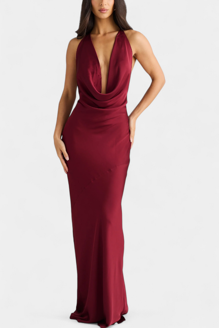 Robe Élégante Zayana avec Drapé