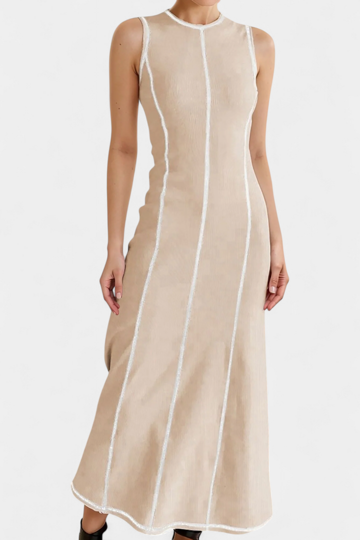 Robe Maxi Bicolore Sans Manches Santona