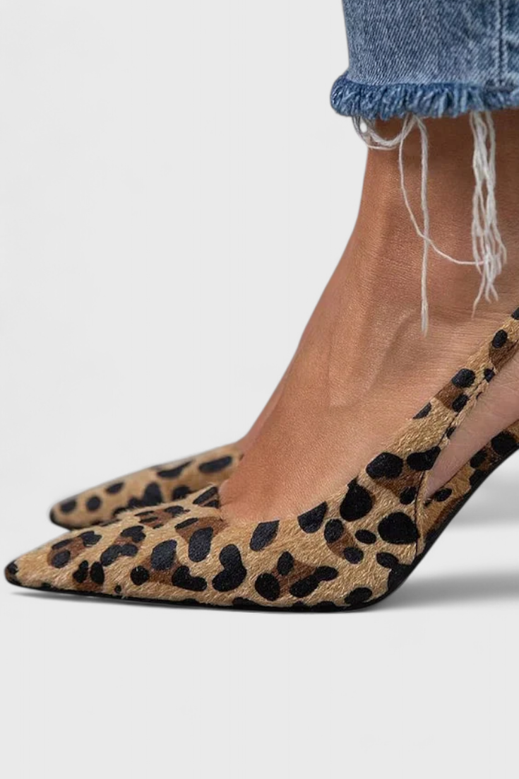Sarahi Talons Élégants avec Détail de Griffes et Design Imprimé Animal