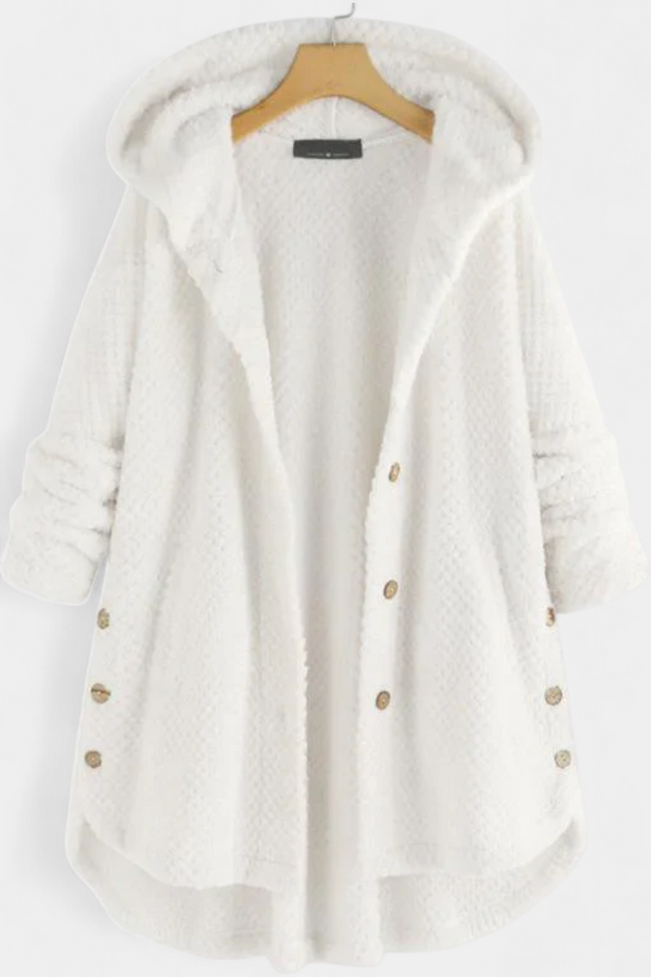 Taia Manteau en Velours Côtelé avec Capuche