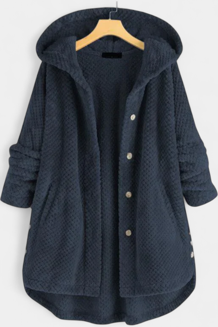 Taia Manteau en Velours Côtelé avec Capuche