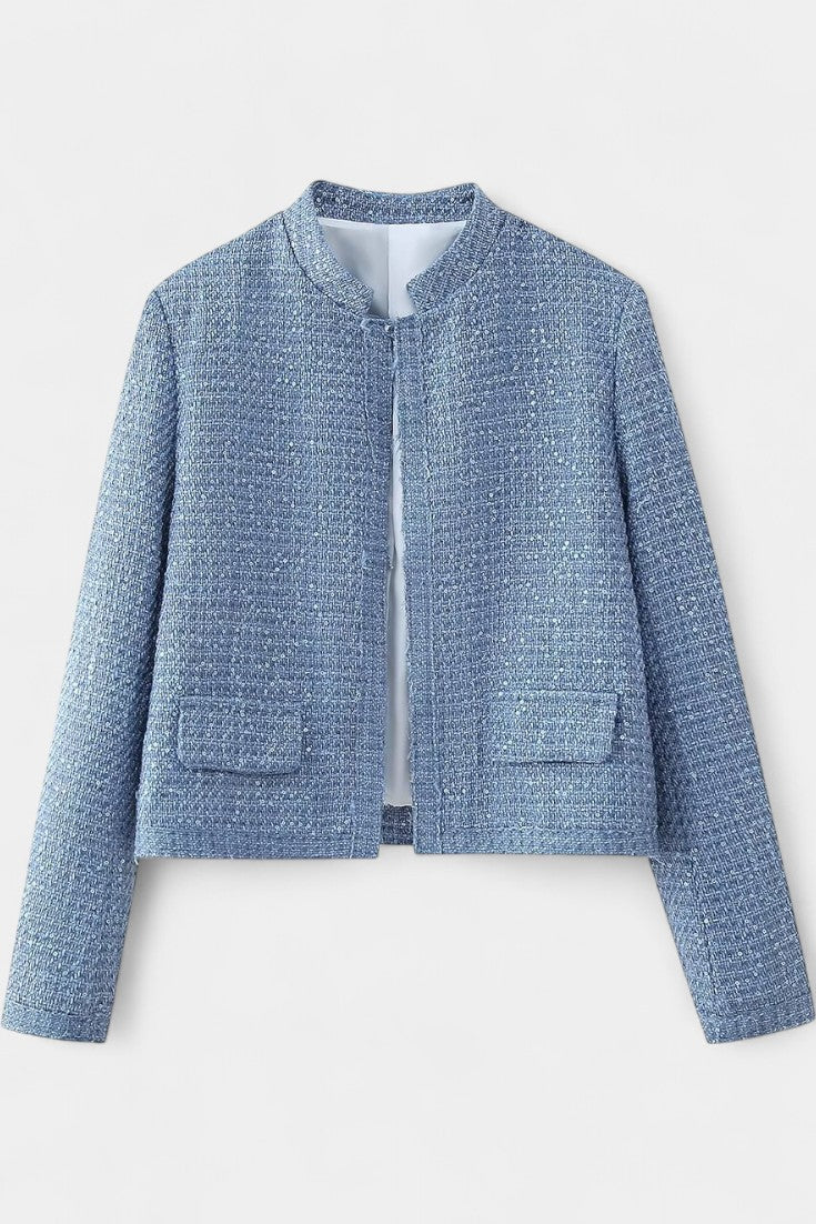 Alvera Veste Texturée d'Hiver avec Poches