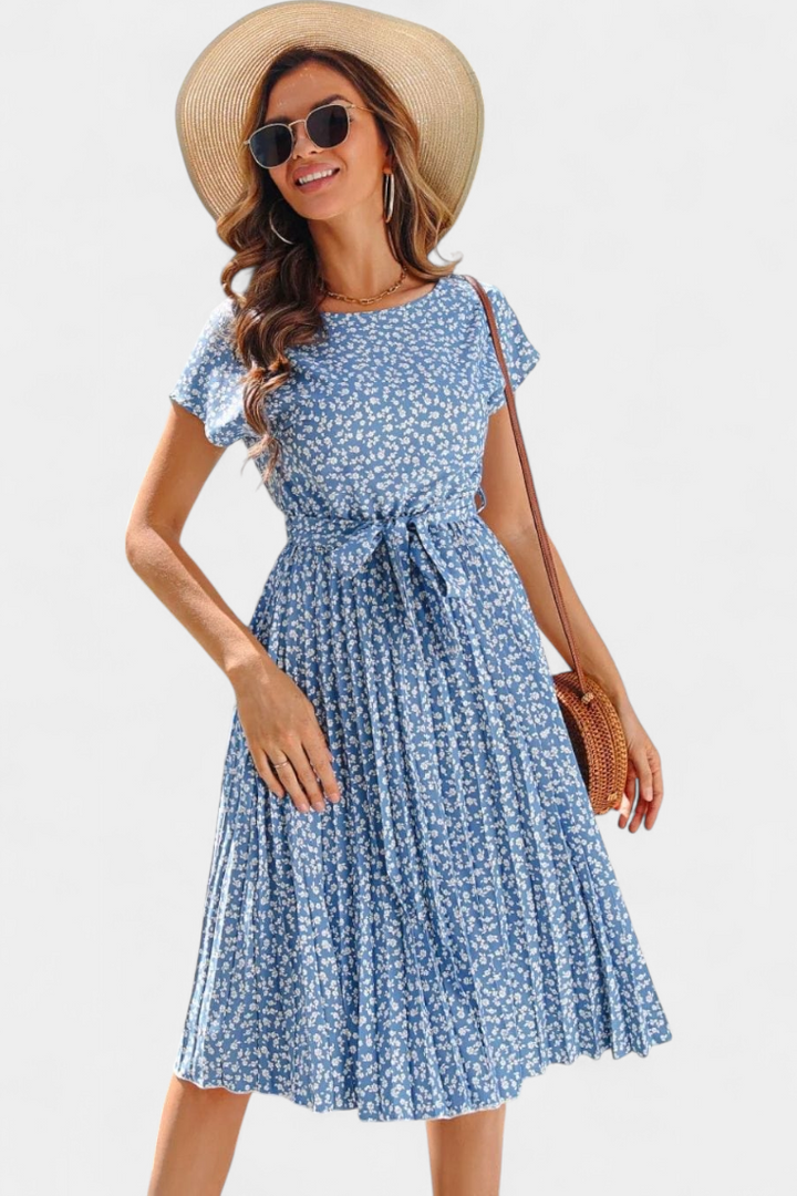 Robe Midi Florale Galilea d'Inspiration Champêtre