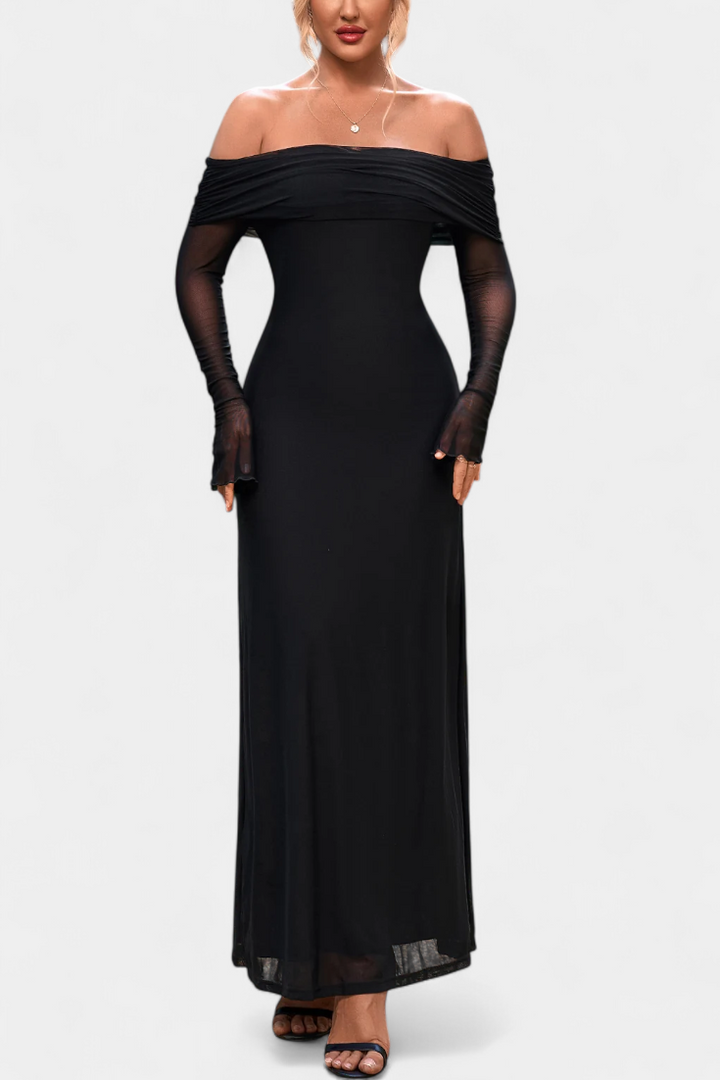 Robe Ajustée en Maille Lorelei avec Décolleté Droit