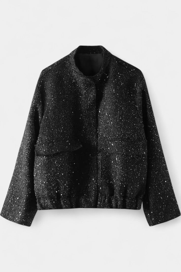 Alvera Veste Texturée d'Hiver avec Poches