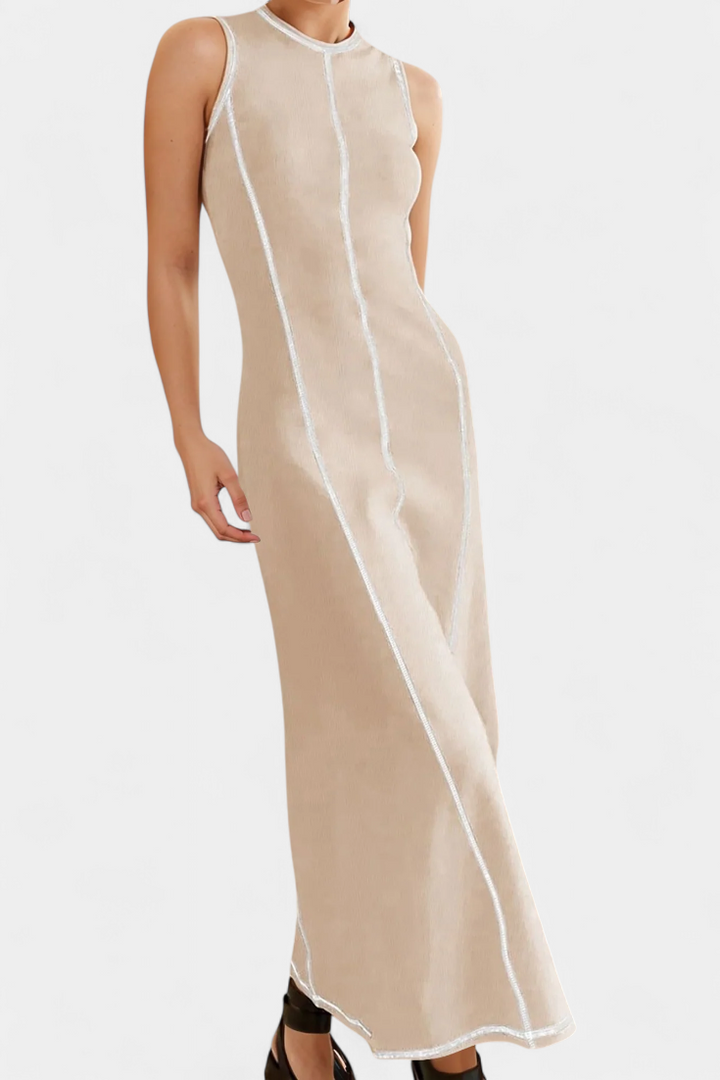 Robe Maxi Bicolore Sans Manches Santona