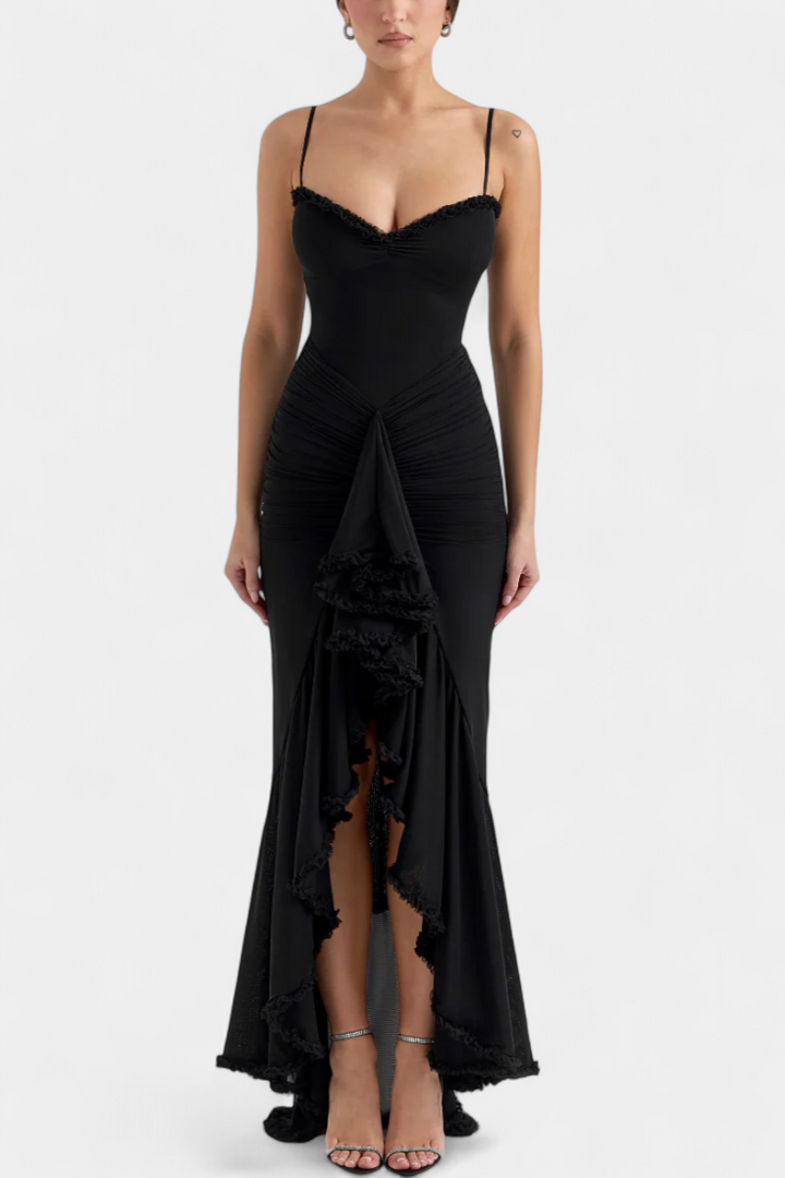 Robe Élodie avec Corset et Volants