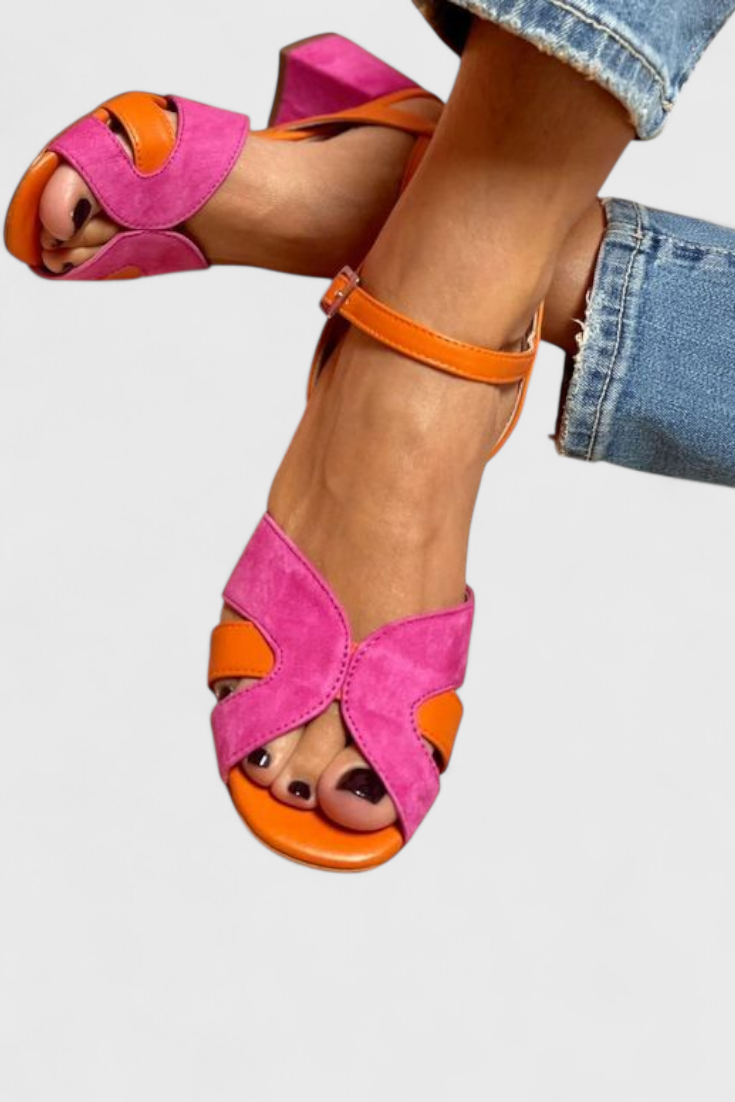 Norma Sandales Élégantes avec Talon Confortable et Sangle Ajustable