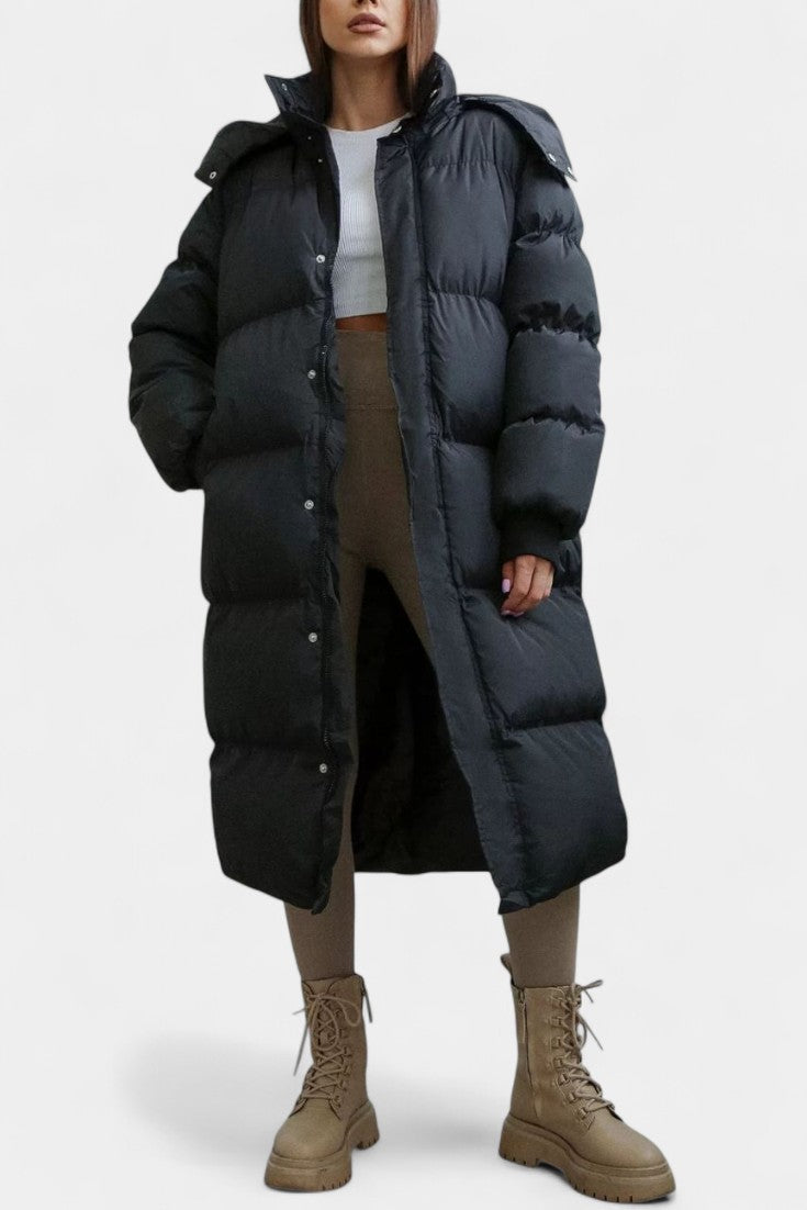 Manteau Puffer d'Hiver Razel avec Capuche