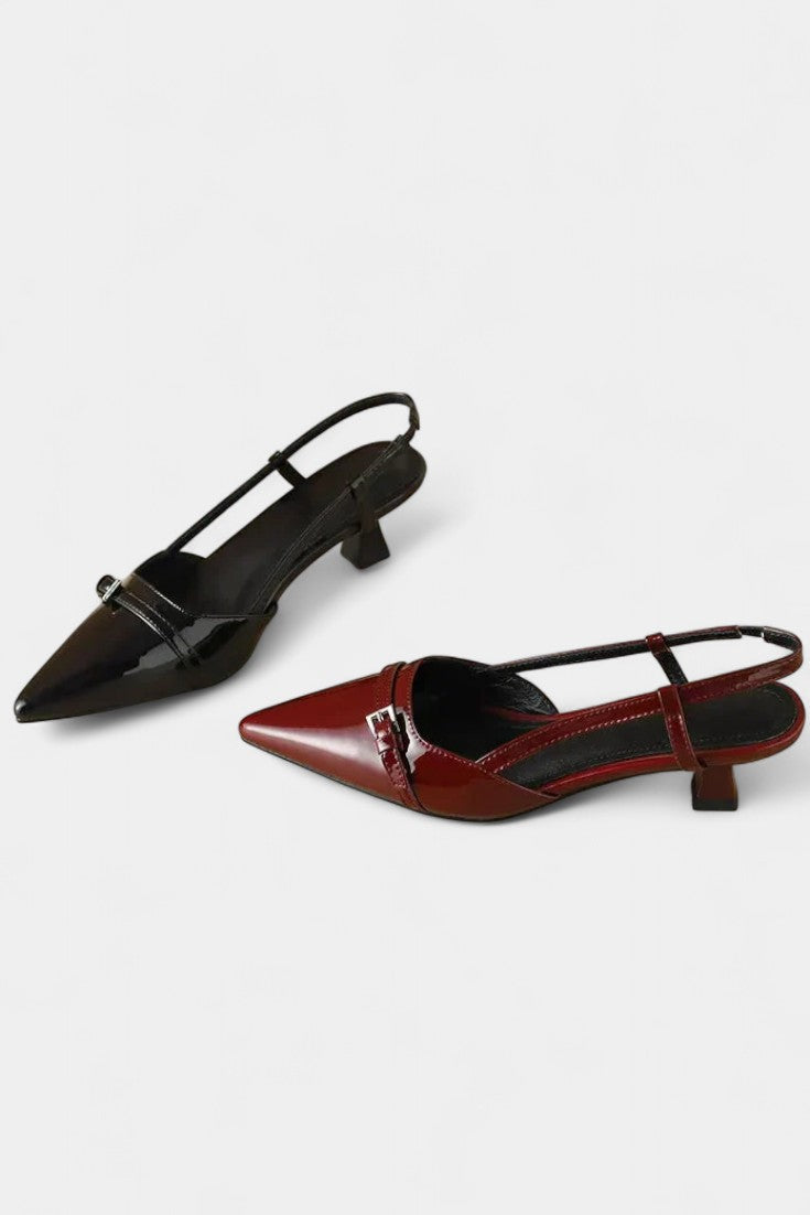 Tiana Mary Janes Slingback à Bout Aigu