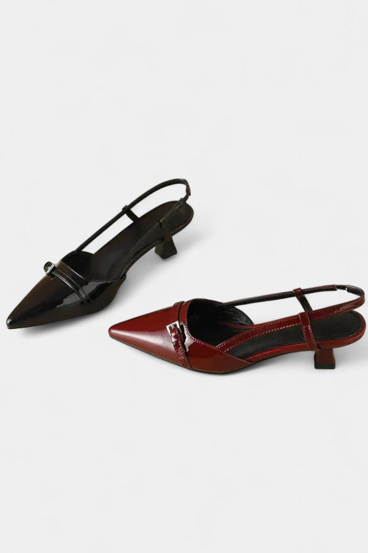 Tiana Mary Janes Slingback à Bout Aigu
