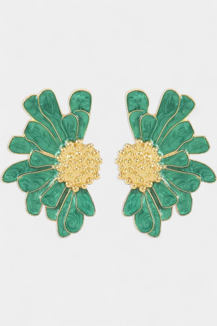Boucles d'oreilles Demi-Fleur