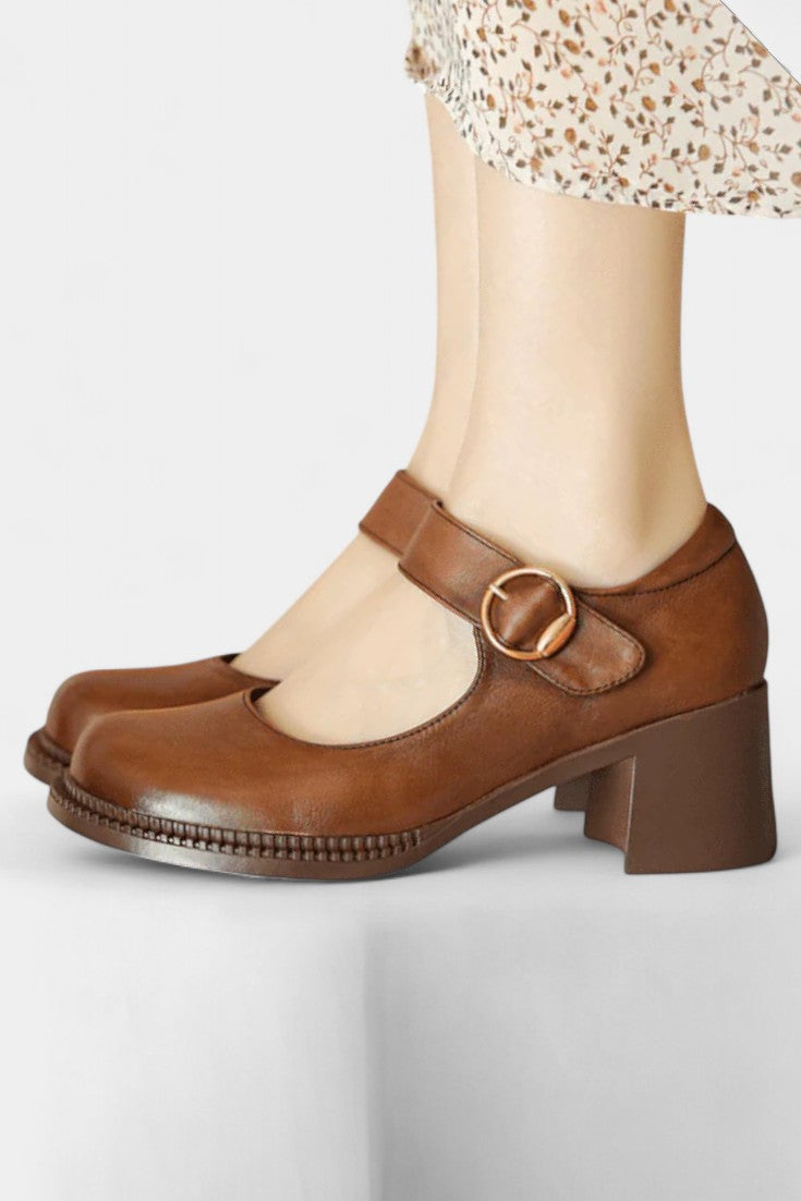 Agnes Zapatos Mary Janes en Cuir