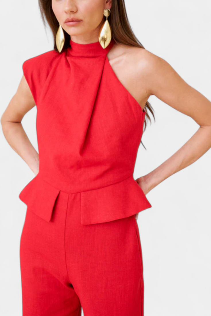 Mono Long Asymétrique en Lin et Coton Nerida