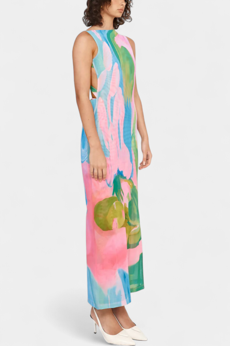 Robe Luella Pastel à Silhouette Fluide et Coupe Flatteuse
