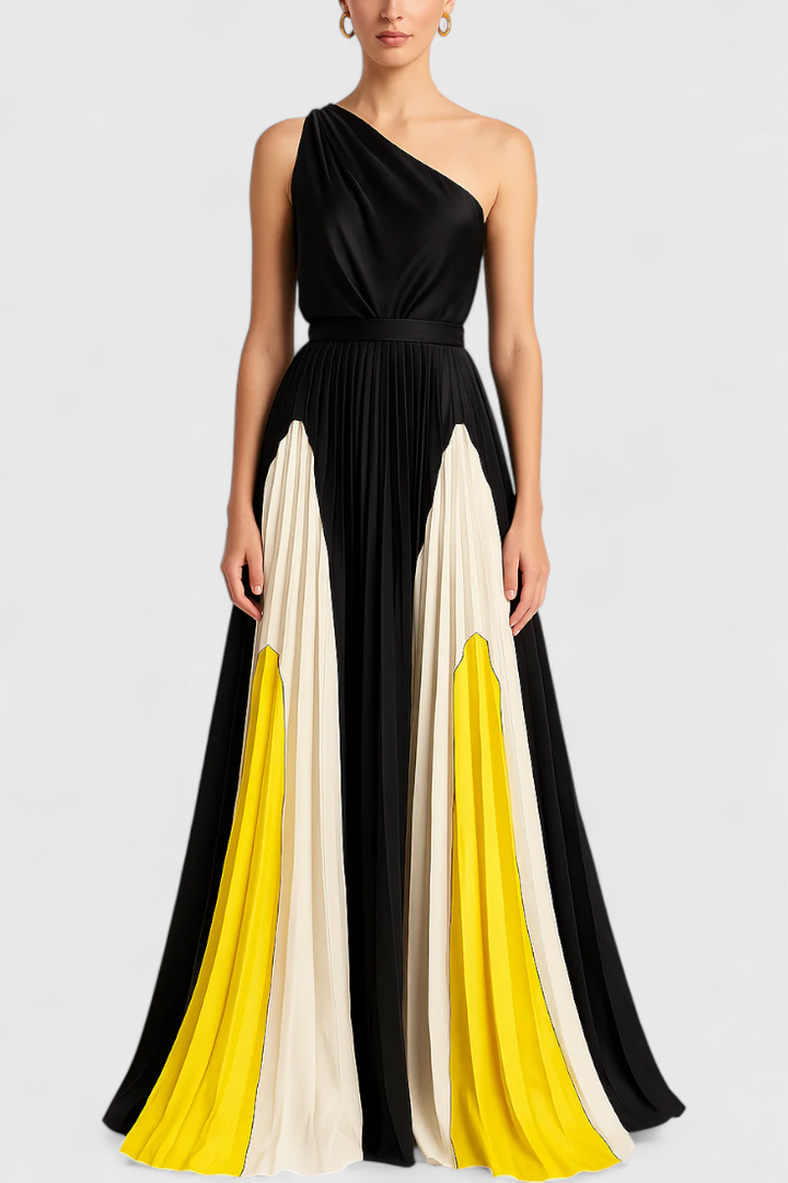 Robe Maxi Antía Off-Shoulder avec Imprimé Élégant
