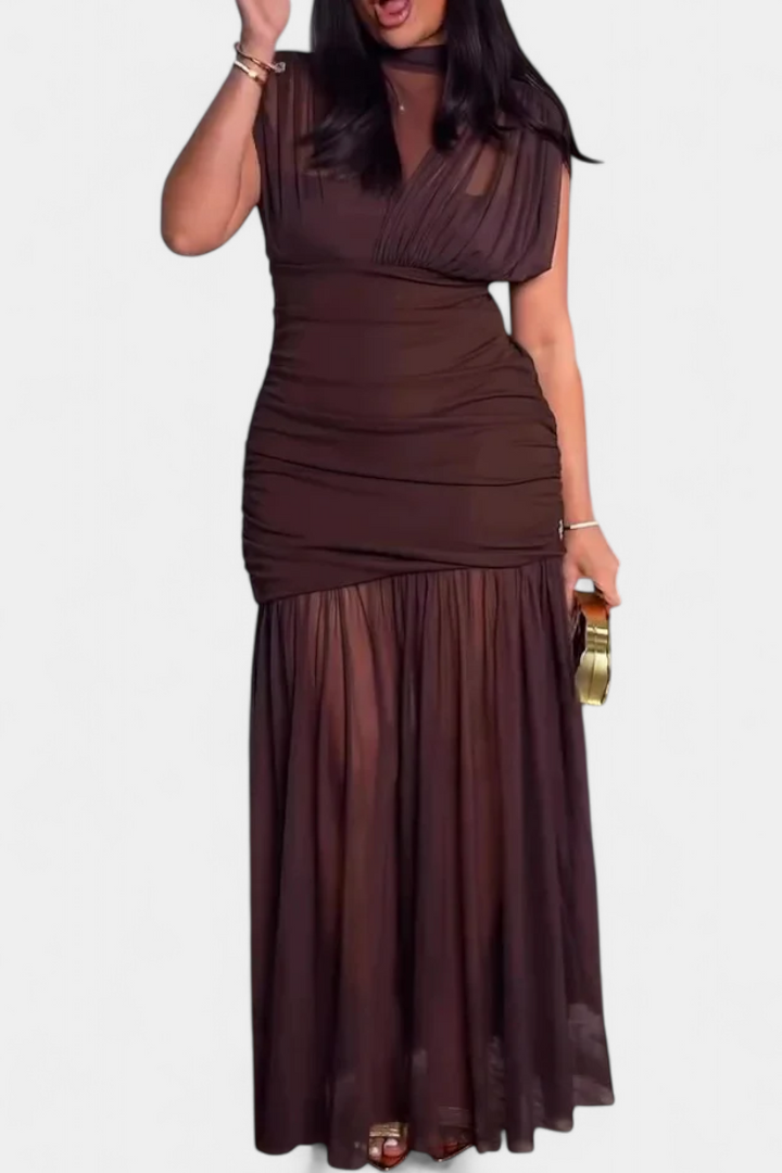 Robe Bodycon Noelia en Maille Plissée