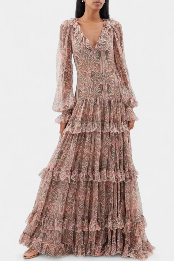 Robe Maxi Ayla avec Imprimé Paisley Vintage