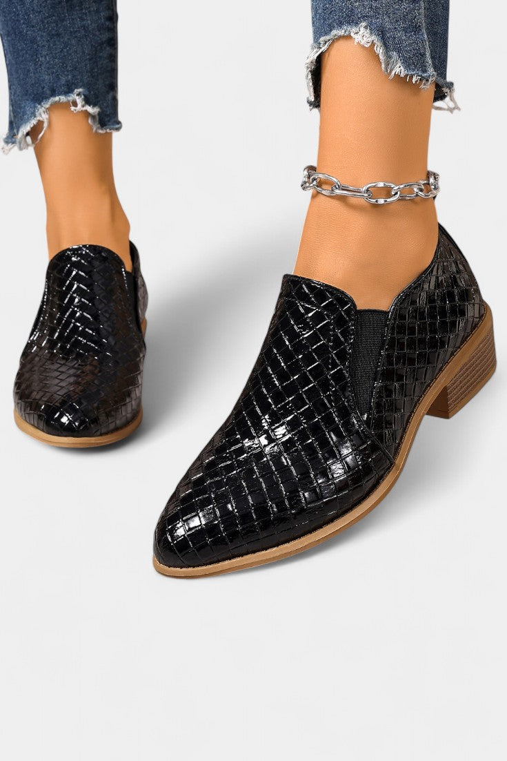 Evran Chaussures à Talon Orthopédique avec Talon Stable
