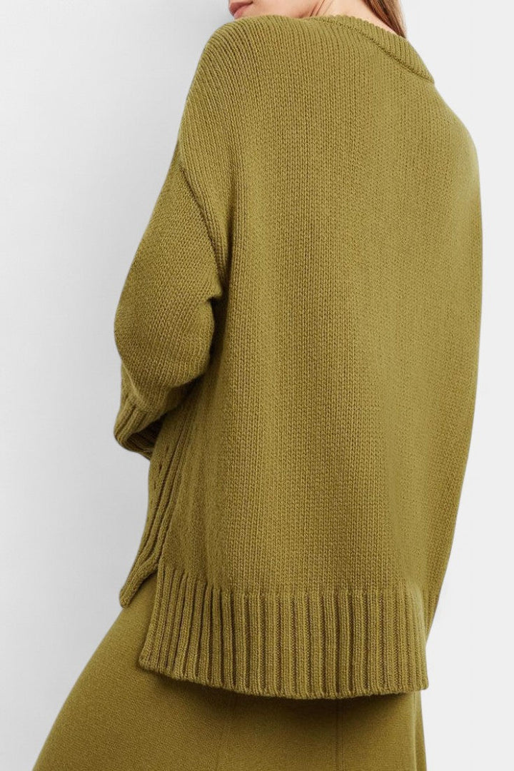Patricia Ensemble de Pull Col Montant et Jupe Maxi