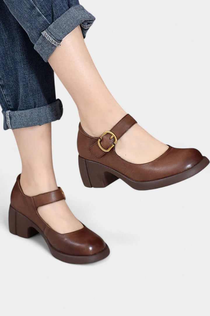 Agnes Zapatos Mary Janes en Cuir