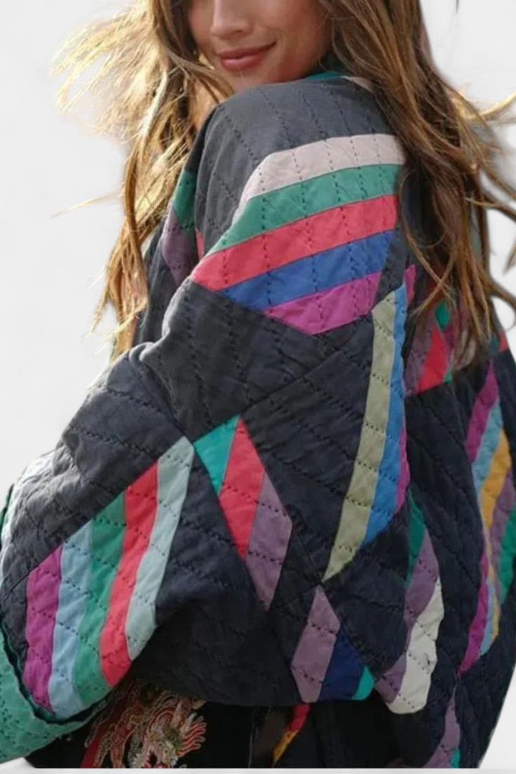 Maika Veste Vintage à Coupe Décontractée