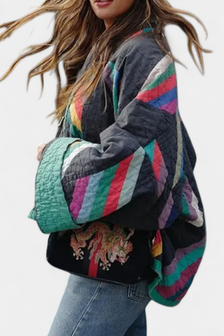 Maika Veste Vintage à Coupe Décontractée