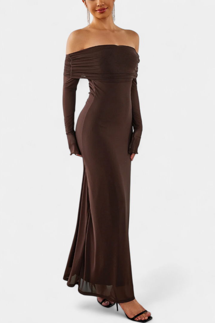 Robe Ajustée en Maille Lorelei avec Décolleté Droit