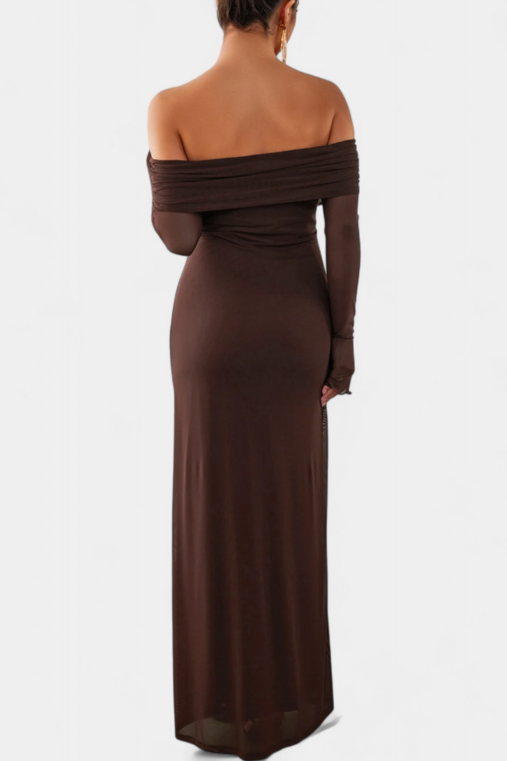 Robe Ajustée en Maille Lorelei avec Décolleté Droit