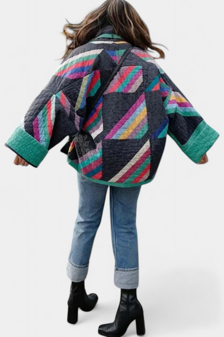 Maika Veste Vintage à Coupe Décontractée