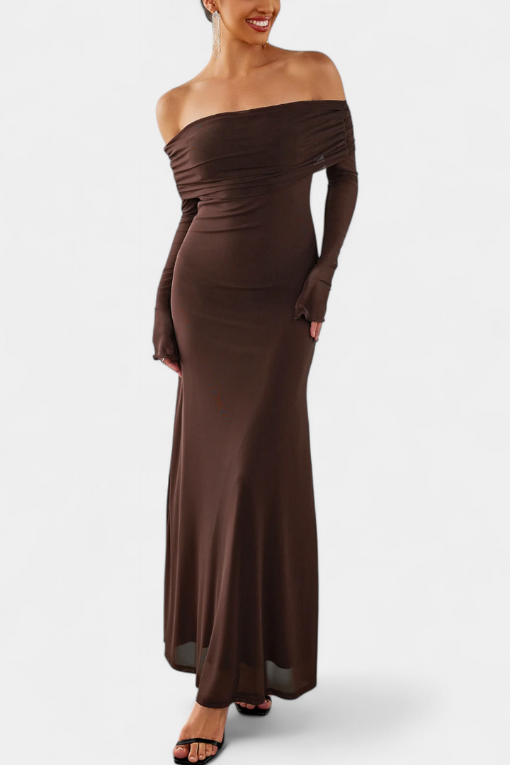 Robe Ajustée en Maille Lorelei avec Décolleté Droit
