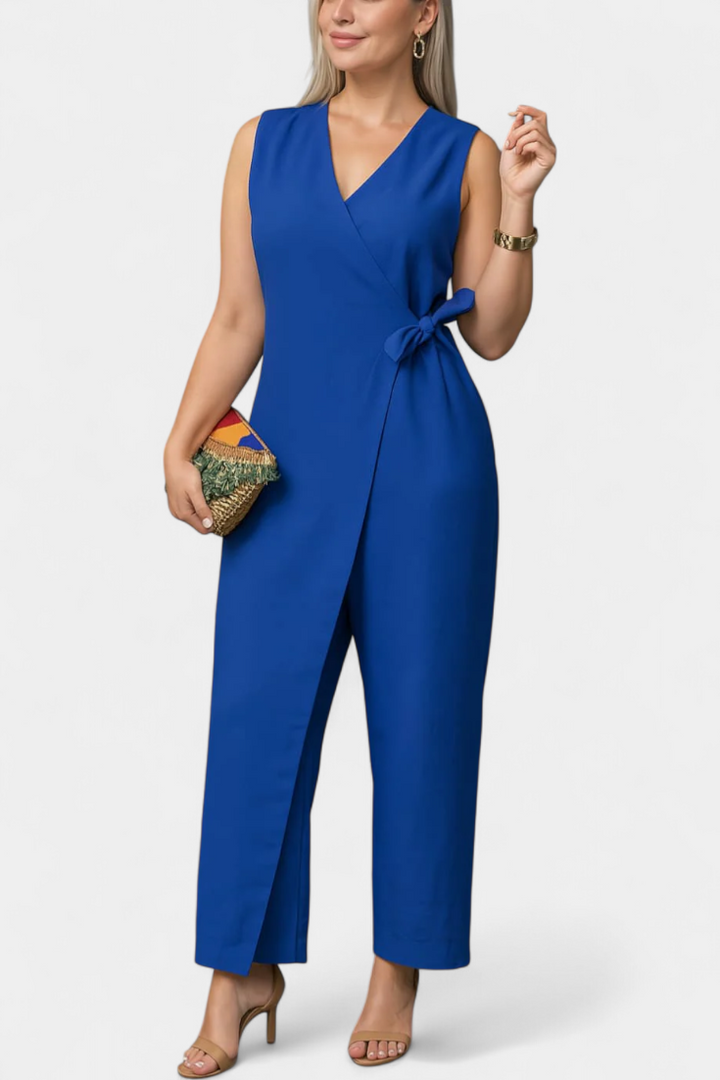 Mono Élégant Zoe avec Décolleté en V et Ceinture Ajustable