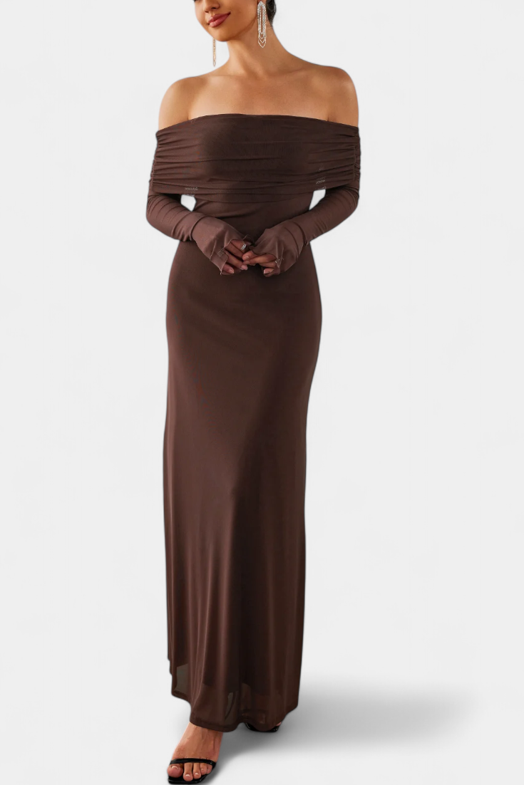 Robe Ajustée en Maille Lorelei avec Décolleté Droit