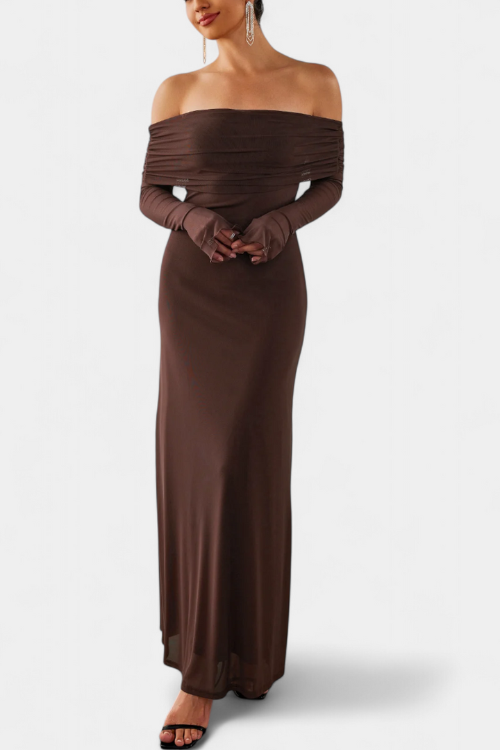 Robe Ajustée en Maille Lorelei avec Décolleté Droit