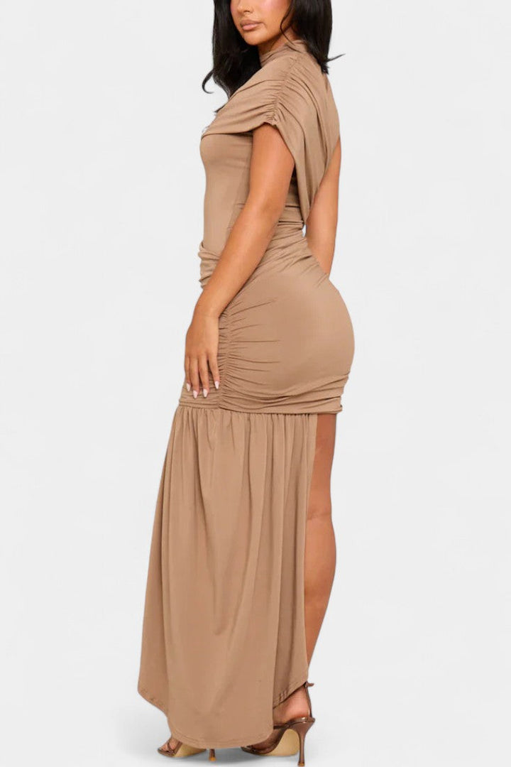 Velia Robe Mini Asymétrique avec Drapé