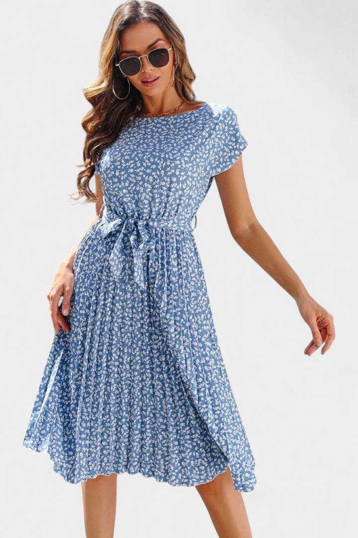 Robe Midi Florale Galilea d'Inspiration Champêtre