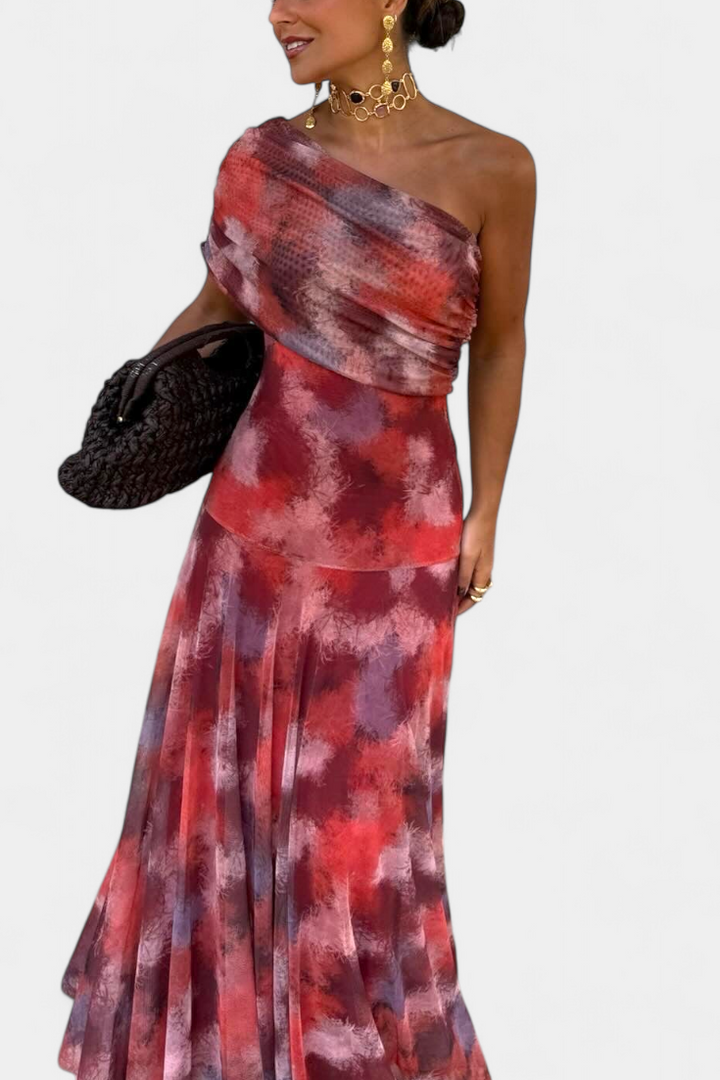 Robe Maxi Tie-Dye Jessamy à Une Épaule