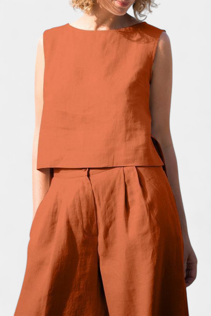 Ensemble Vintage Sans Manches Yvanne d'Été