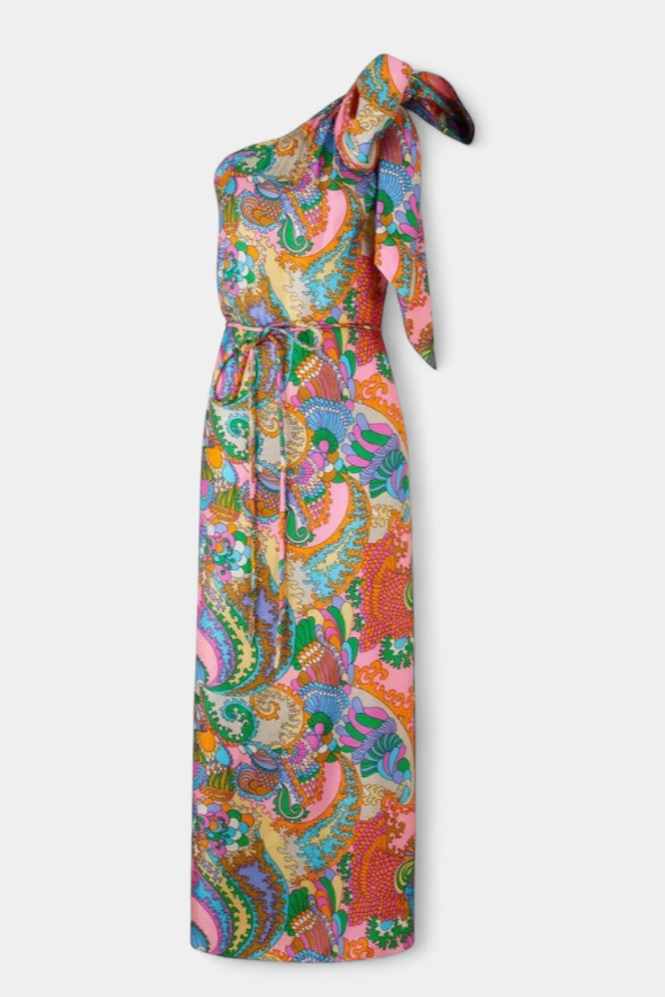Robe Maxi Ginette avec Imprimé Arc-en-Ciel