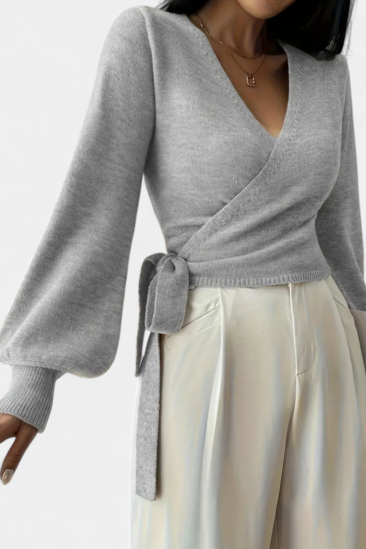 Pull Persephone à Bretelles Croisées et Col en V
