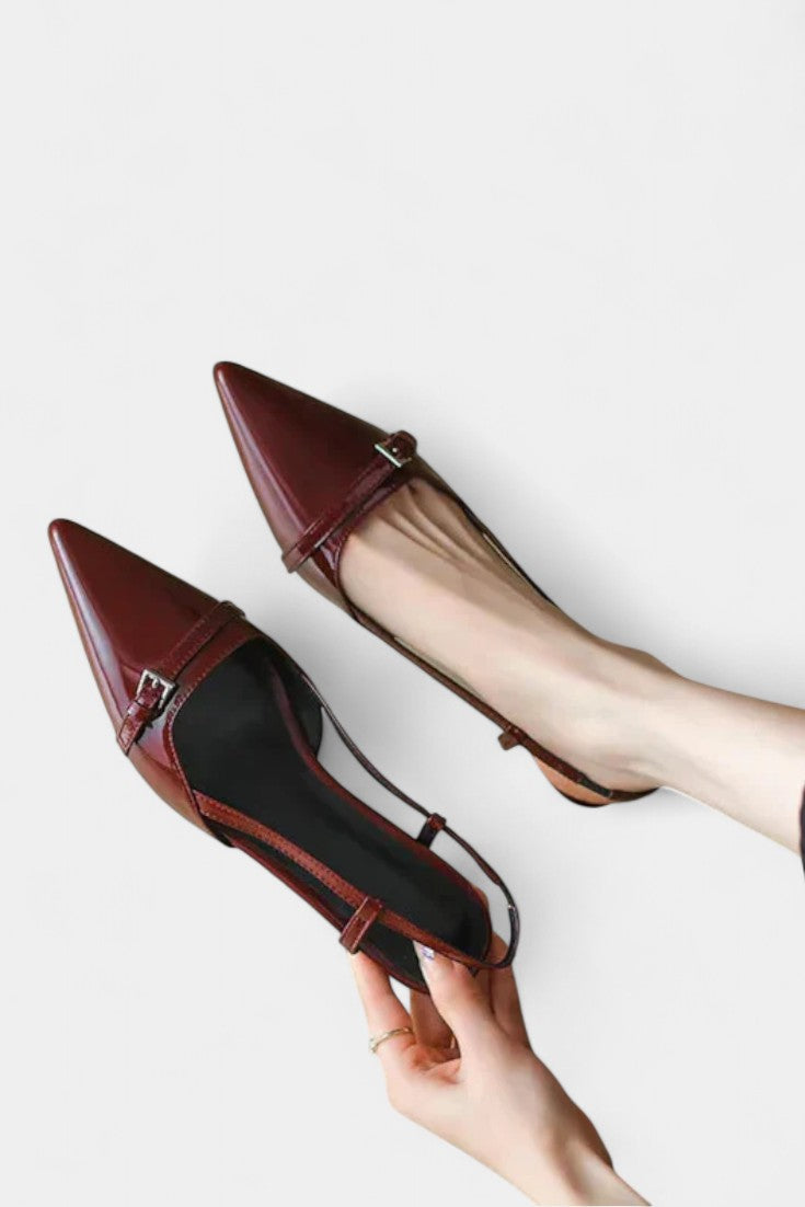 Tiana Mary Janes Slingback à Bout Aigu