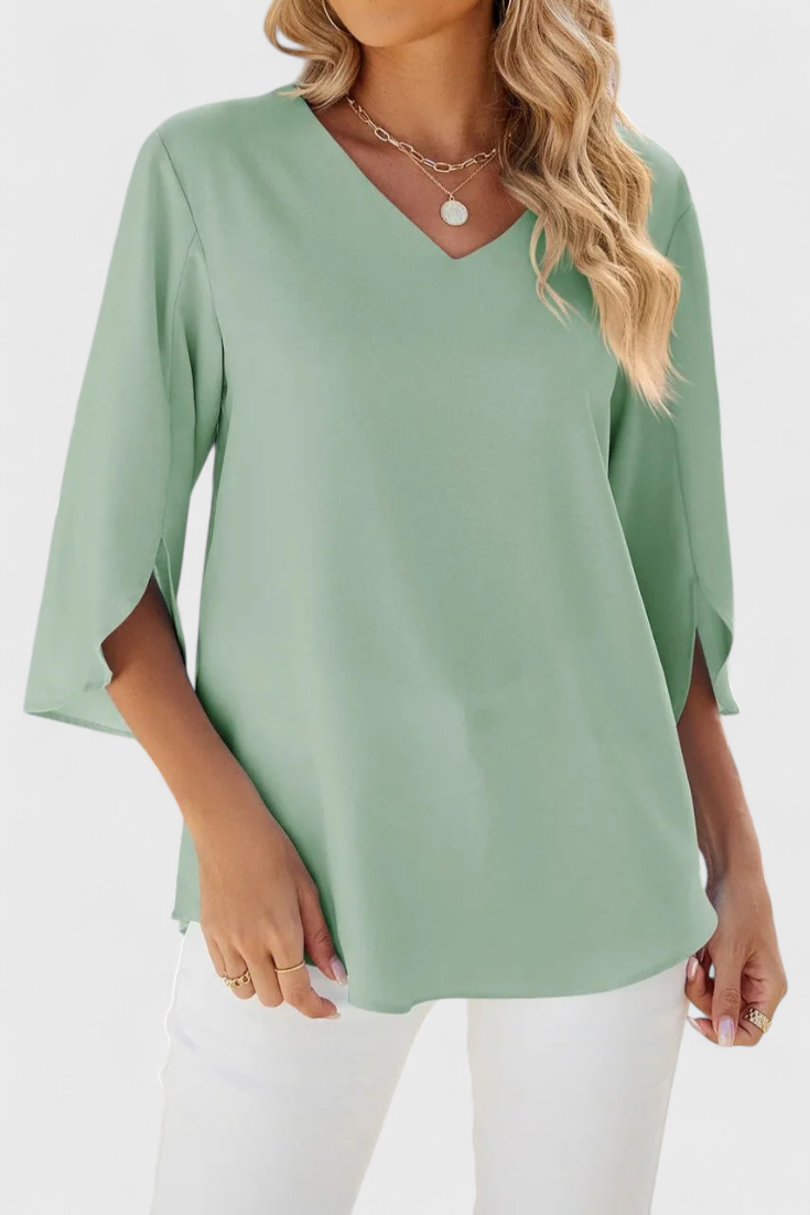 Tabitha Blouse Décontractée avec Coupe Ample et Style Sophistiqué